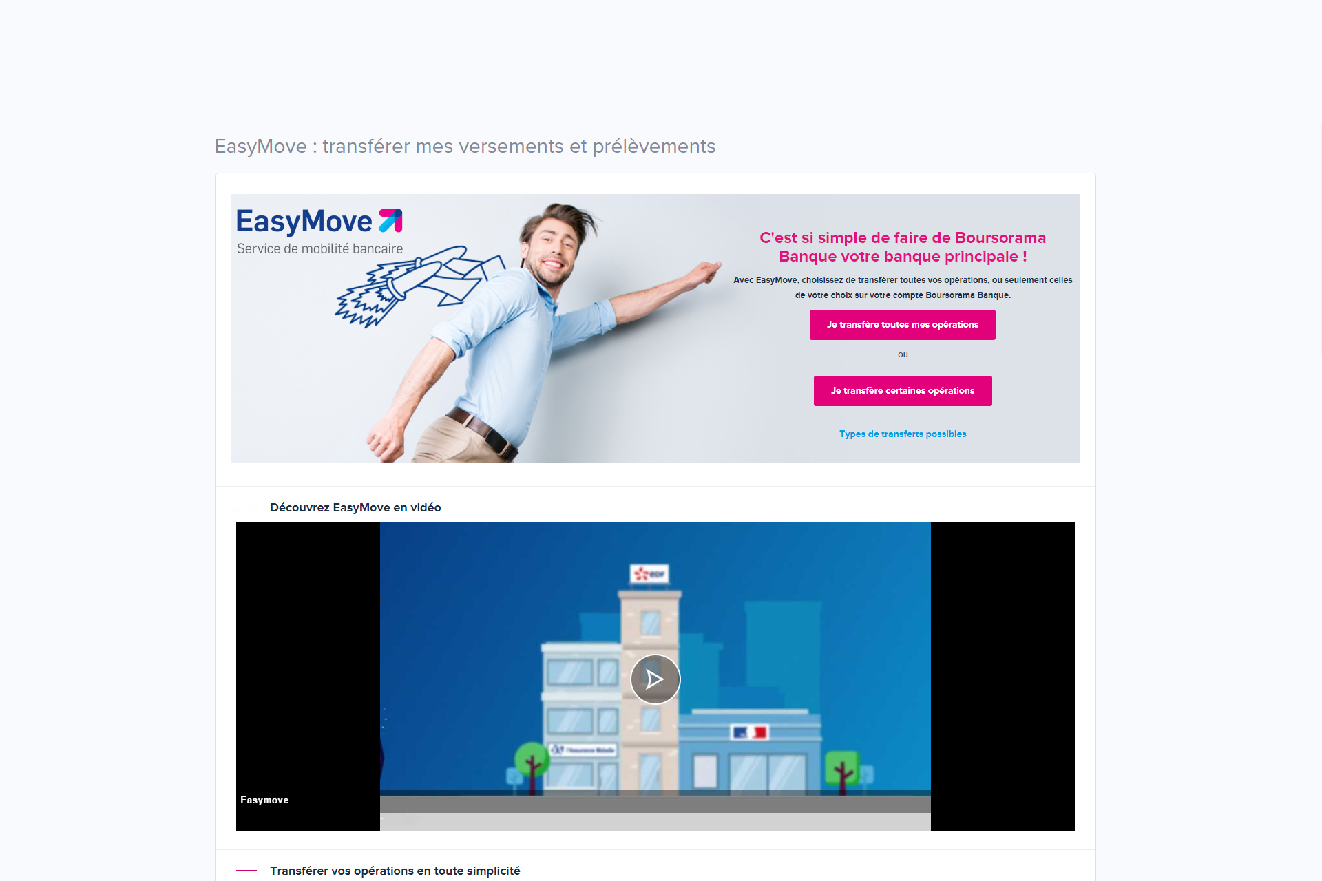 50€ offerts avec EasyMove, le service de mobilité bancaire Boursorama Banque